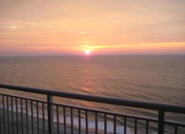 AMAZING! Sunrise from www.JeffsCondos.com Ocean Front Balcony